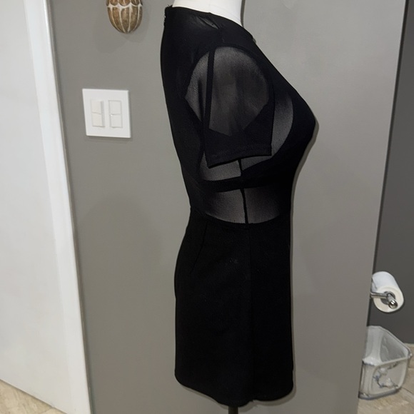 Black LBD w/sheer top & skort underneath. - Picture 4 of 8